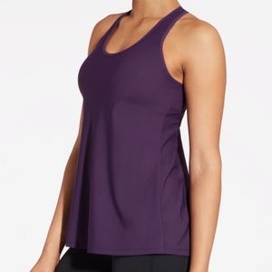 Fabletics Purple Racerback Tank with Padded bra S